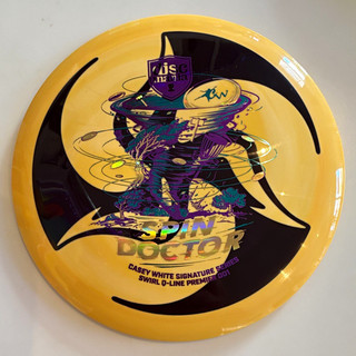 TriFly Dyed Discmania Casey White Spin Doctor Swirl Q Line DD1 11/5/ 1/2 173g