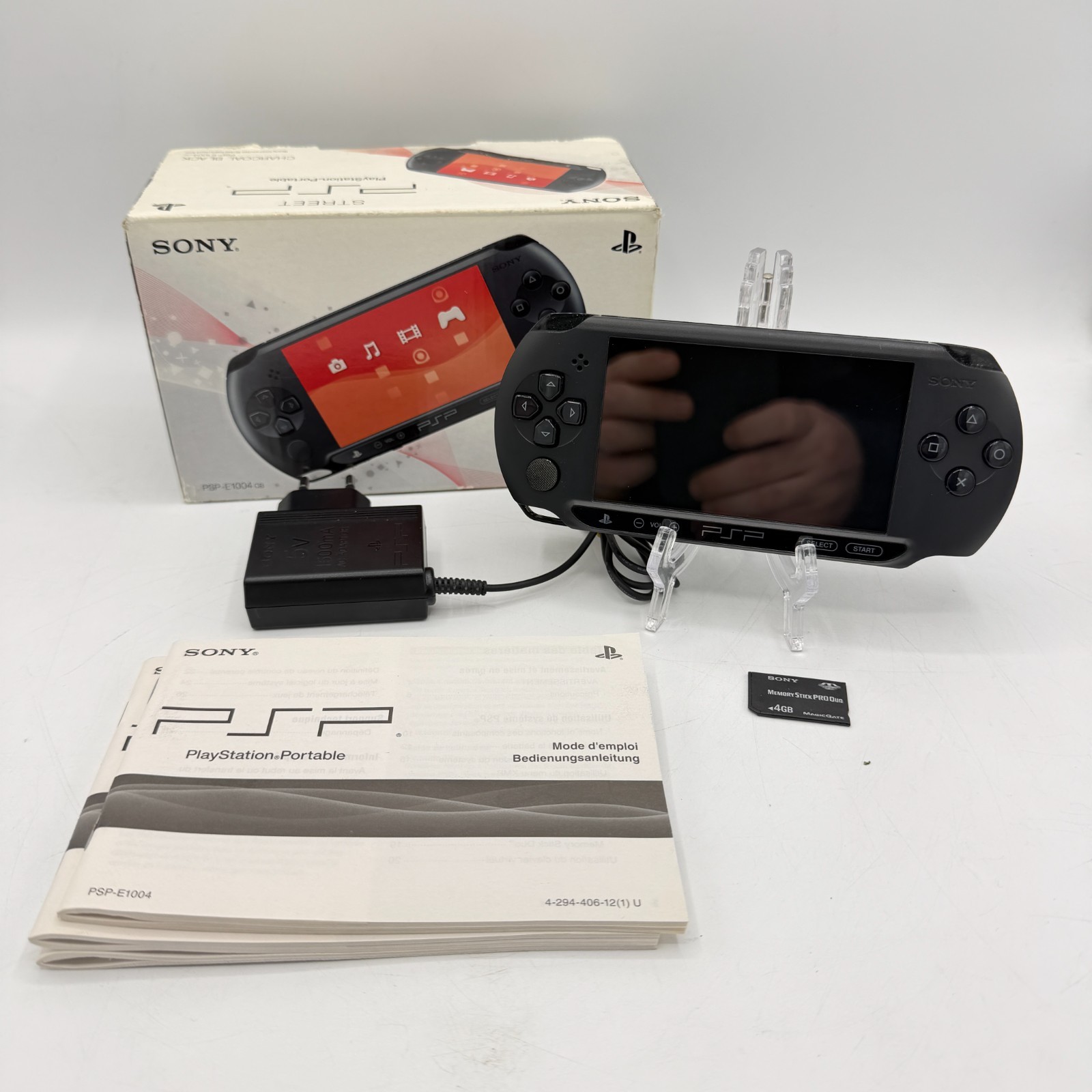 Sony Psp Street E-1004 Console Portatile Nera Con Box Scatola Funzionante
