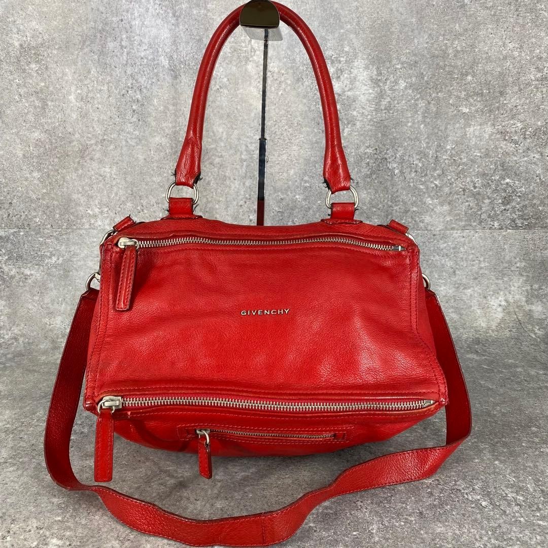 Givenchy Pandora handbag leather red thumbnail 2