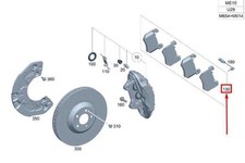 MERCEDES-BENZ GLC X254 Bremsbeläge vorne Satz A0004213102 NEU ORIGINAL