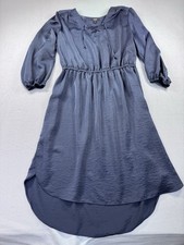 Simply Vera VeraWang Women's Blue Long Sleeve Dress. Large