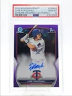 LUKE KEASCHALL 2023 BOWMAN CHROME DRAFT 1ST PURPLE AUTO /250 PSA 10 Q0566