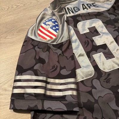 Adidas x A Bathing Ape BAPE Football Jersey #93 Black Camo