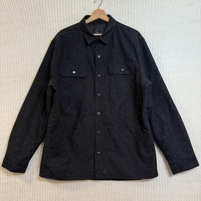 Marc Anthony Snap Button Jacket Men s Size Large Black Pockets NWOT