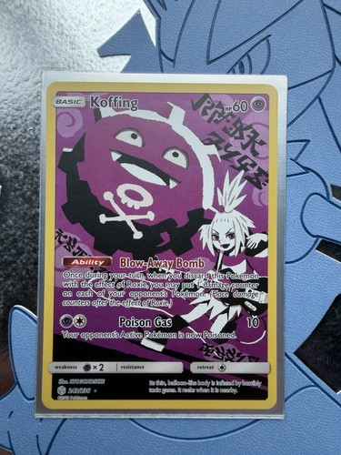 Pokémon TCG Sun & Moon Cosmic Eclipse Koffing 243/236 Secret Rare Full Art Card