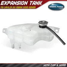 Front Engine Coolant Reservoir with Cap & Hose for Chrysler 200 Dodge Avenger
