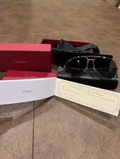 Cartier Women's Sunglasses Model CT0110S 004 Cat.2 Silver Frame