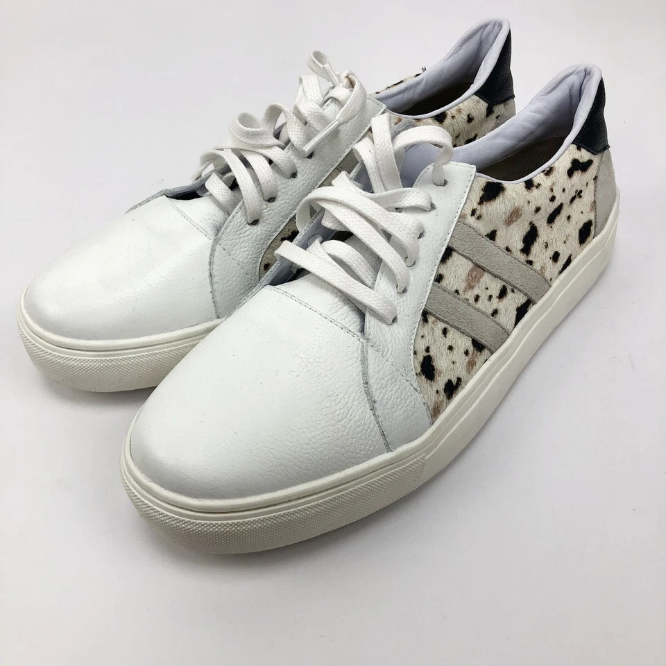 Kaanas женщин Avila кроссовки 11 белый животных печати шнурует вверх низкий верхний EUC - Изображение 4 из 4