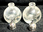 Vintage Salt & Pepper Shaker Set with Sterling Silver Caps — photo 4