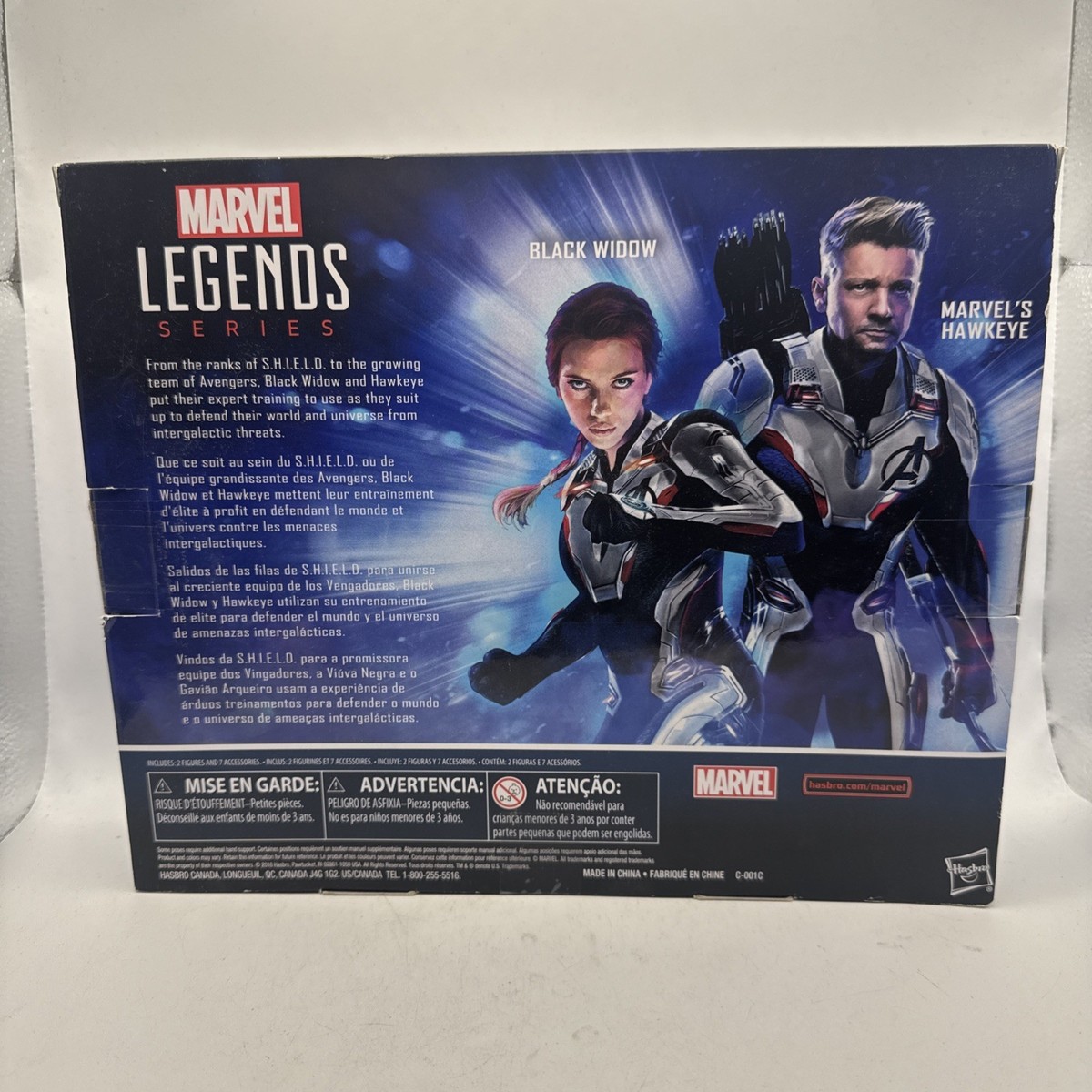 ホークアイ＆ブラックウィドウ Hasbro Marvel Legends Avengers 4 Hawkeye & Black Widow 6 inch
