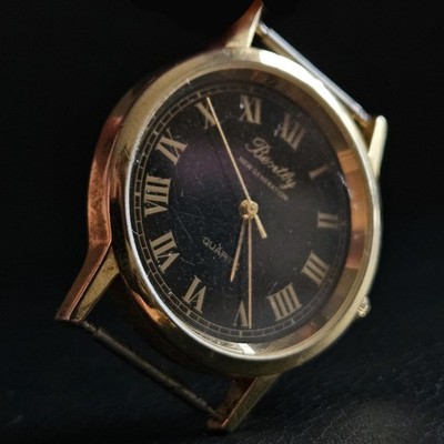 Uhrengehäuse BENTLY new generation schwarzes Zifferblatt Goldkontur Quarz