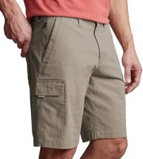 NEW Men's Copper Oak Cotton Blend Stretch Khaki Cargo Shorts - 38" Waist