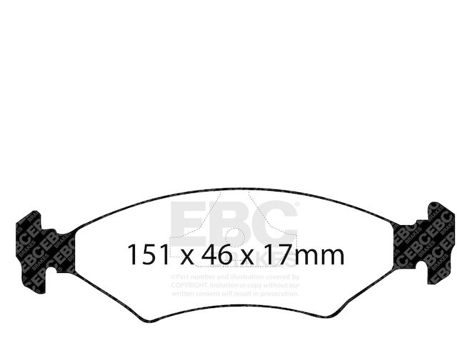 Rear Brake Pad Set For 1983-1985 Ferrari Mondial 1984 SK539MP