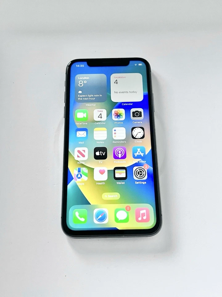 Apple iPhone X 64GB Space Grey Unlocked Pristine Screen 100% BH - Image 2 of 4