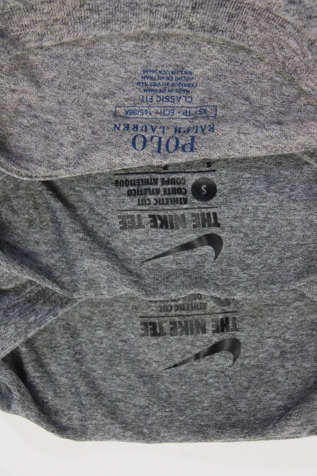 Nike Polo Ralph Lauren Mens Graphic Short Sleeve T-Shirts Gray Size XS S Lot 3 - Image 3 of 4