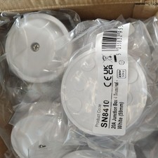 BOX of 20,20 AMP JUNCTION BOX 4 TERMINALS IN WHITE IDEAL FOR LIGHTING TRADE PACK
