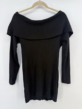 White House Black Market Strapless Mini Dress Size L Cocktail Black off Shoulder