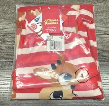 Jammies For Families Christmas Nightgown  Doll Gown Rudolph Girls Size 4 NEW