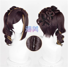 Genshin Impact Anime Cosplay Chiori Short Hair Wig Harajuku Hairpiece In stock