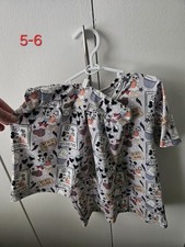 Bamboo Disney Mickey Mouse Patterned Short Set Size 5/6 Multicolor