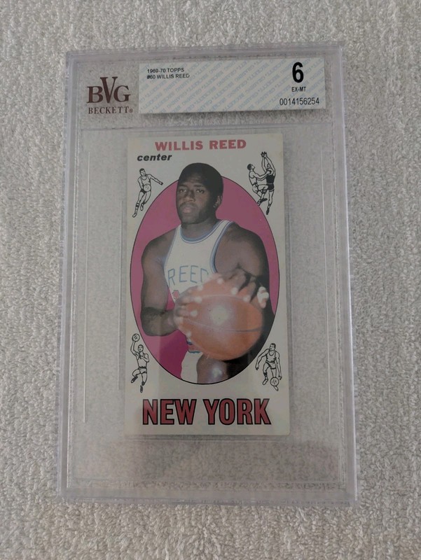 1969/70 Topps #60 Willis Reed PSA EX-MT 6 *0649