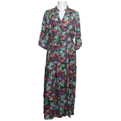 Ba&sh, Maxikleid, Größe: S, Schwarz/Mehrfarbig, Metallfaser/Viskose, Damen #bEK