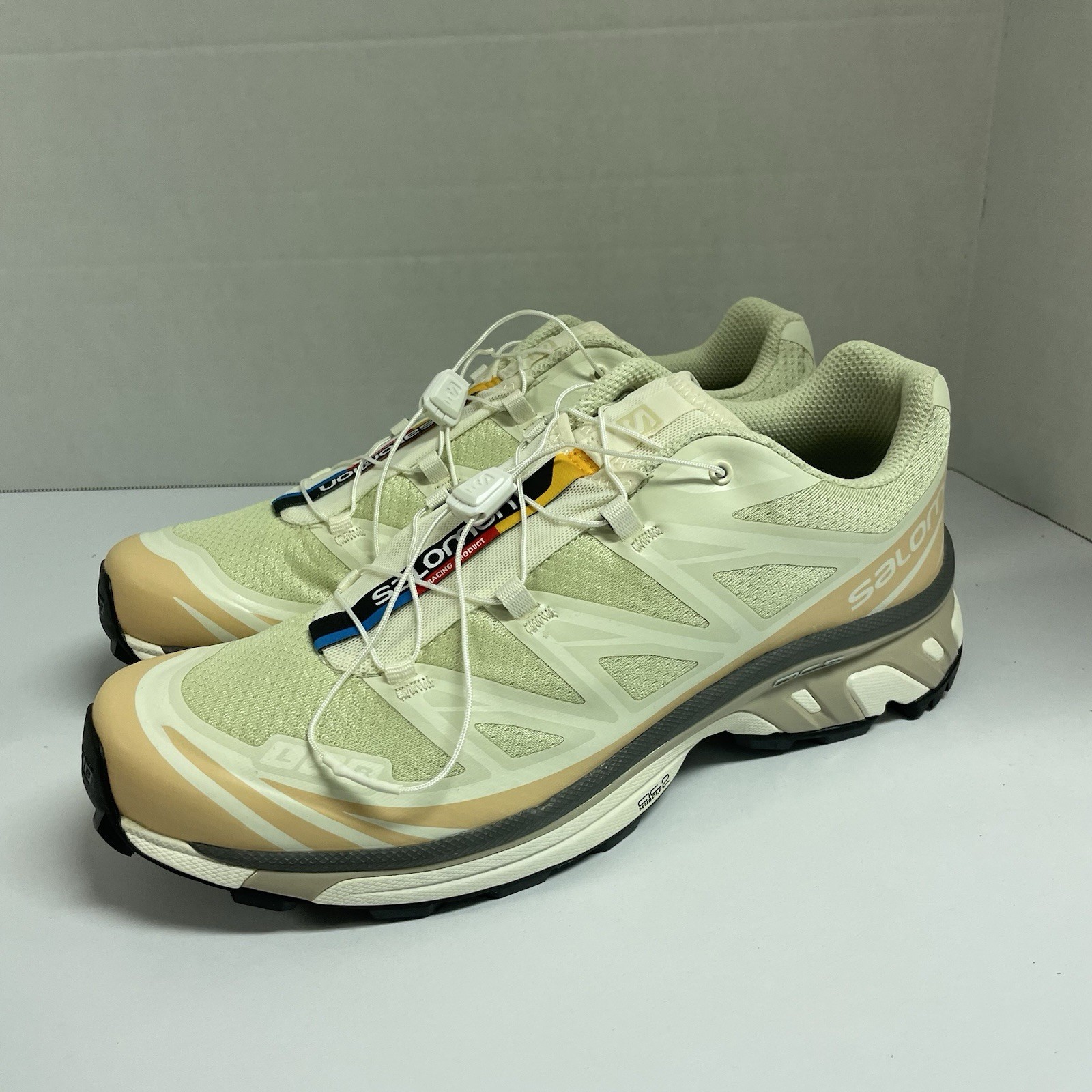 Scarpe da ginnastica uomo Salomon XT 6 Aloe Wash Nocciola L47293700 taglia 9 trail
