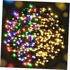 Color Changing Halloween Lights, 108Ft 300LED Warm Warm White  Multicolor