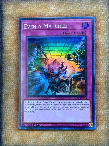 Yugioh Evenly Matched RA01-EN074 Super Rare 1st Ed NM