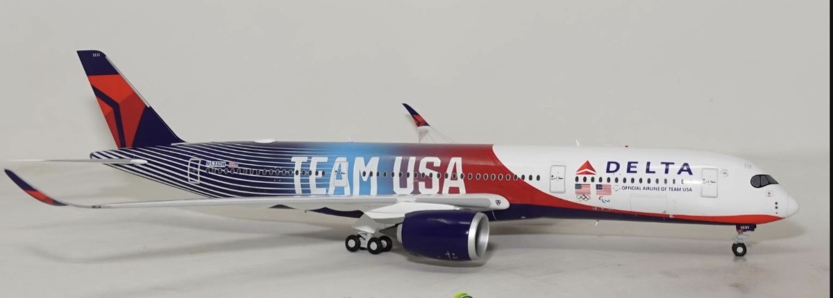 NEW GEMINI JETS 1:200 scale DELTA AIRLINES A350-900 TEAM USA 2026