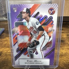 Topps 2025 Pristine Coby Mayo Orioles #57 Purple Rookie 78/99 Baseball Card
