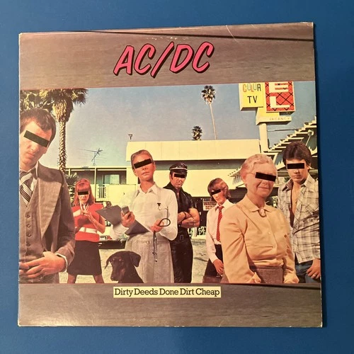 AC/DC Vintage Vinyl Sleeve 'Dirty Deeds Done Dirt Cheap' Tested, SD16033 VG+