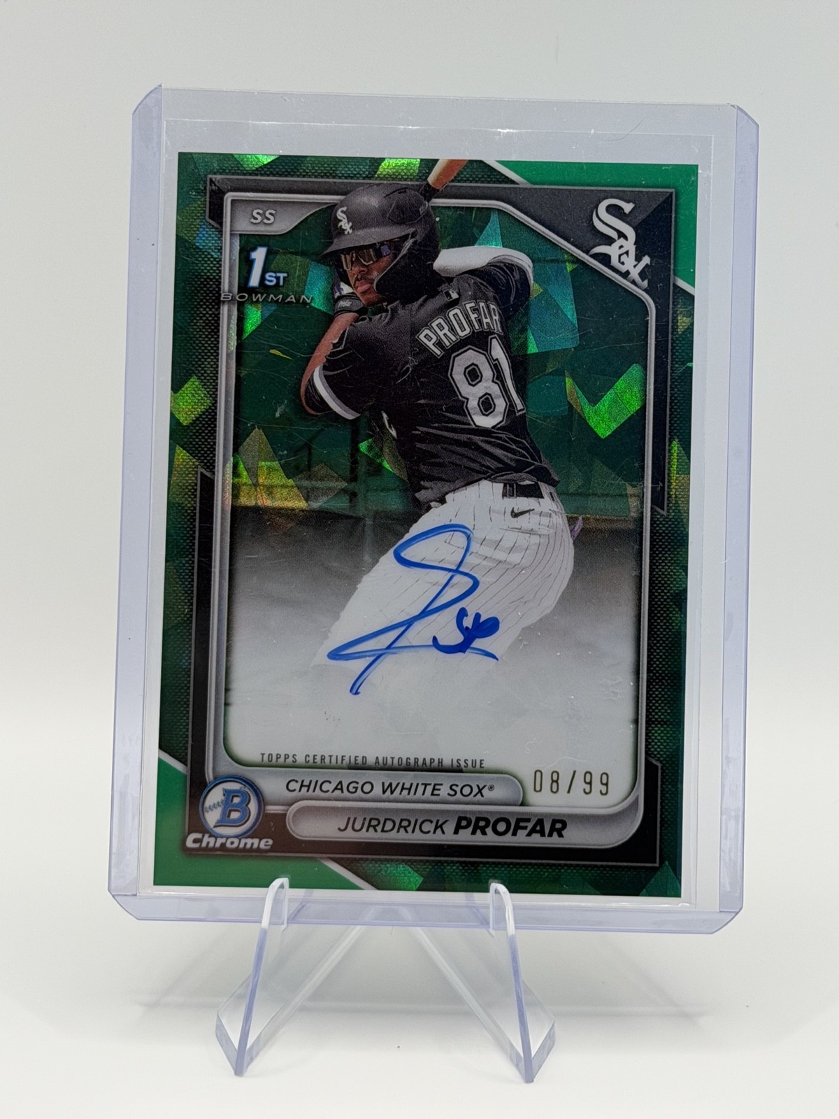 2024 Bowman Chrome - Prospects Auto Jurdrick Profar #CSPA-JPR Green /99 (AU, RC)