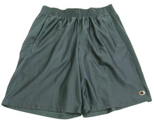 Champion Gray Athletic Shorts Mens Large 2 Pockets Drawstring Gym Sports Fitness