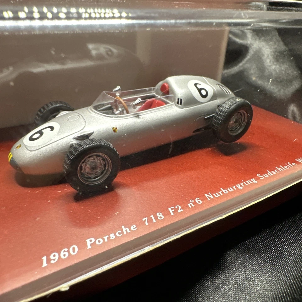 1:43 Truescale Porsche 718 #6 Jo Bonnier 1960 Nurburgring Sudschleife Boxed USA - Image 4 of 4