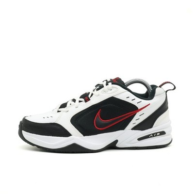 Nike Herren Air Monarch IV Schuhe EU 42 Weiß/Schwarz/Rot 415445-101 Sneaker