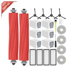 Roborock Qrevo MaxV Accessory Kit: Brushes, Mop Pads  High-Capacity Dust Bags