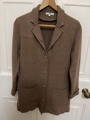 HAMPTON REPUBLIC Tight Knit Wool Blend Cardigan Jacket Women M VGC