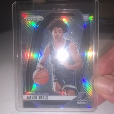 2024-25 Panini Prizm Jaylen Wells #239 Silver Prizm (RC)