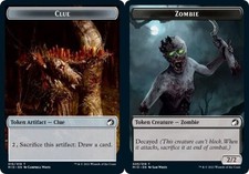 Clue Token // Zombie Token (005)~~NM~Innistrad: Midnight Hunt~MTG