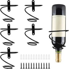 6 Pcs Spiral Wine Wall Holder, Downward Style, 6pcs Style