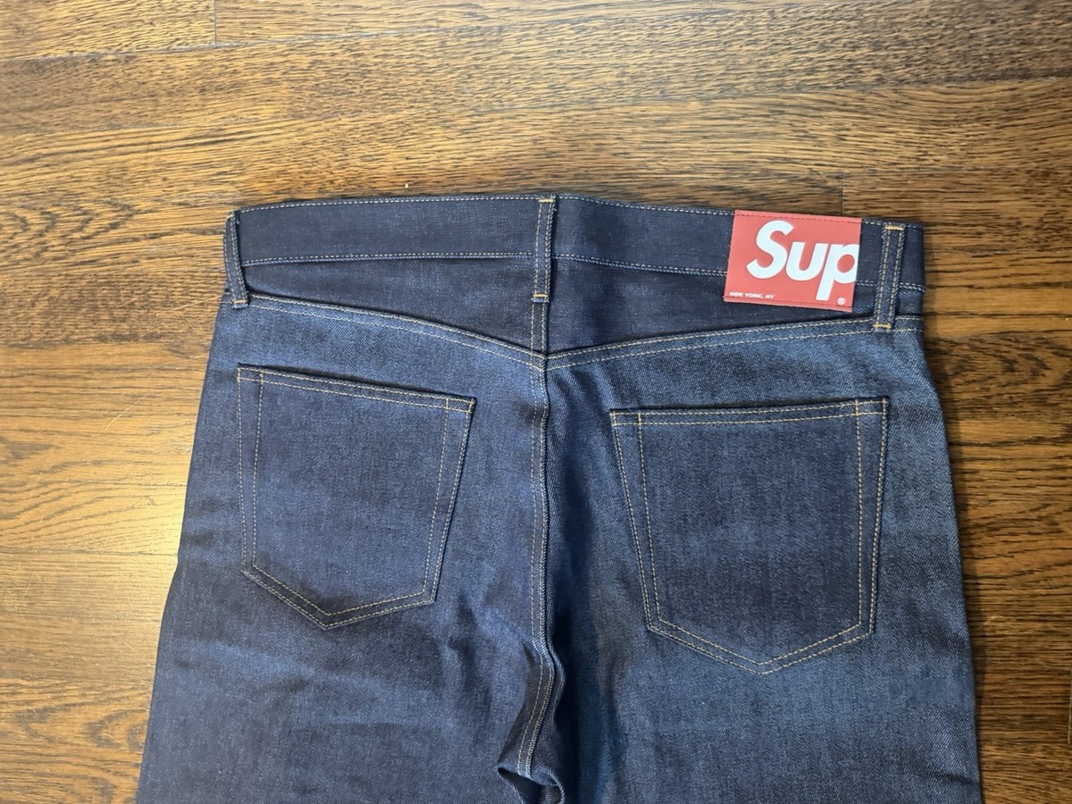 Supreme Rigid Loose Fit Selvedge Jean (24FW) Rigid Indigo size 34