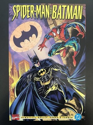 Spider-Man & Batman #1 Marvel DC Crossover 1995 Embossed Cover Mark Bagley NM