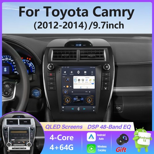 Apple Carplay For 2012-2014 Toyota Camry Android15 Car Stereo Radio GPS Navi 64G