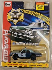 Auto World X-traction 1974 Dodge Monaco Massachusetts State Police HO Slot Car