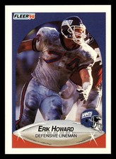 Erik Howard 1990 Fleer #68 Giants FOOTBALL *075