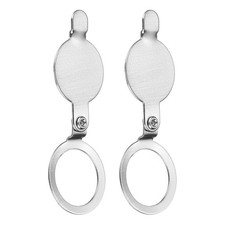 2pcs door peephole covers, diam. 1.85cm, nickel