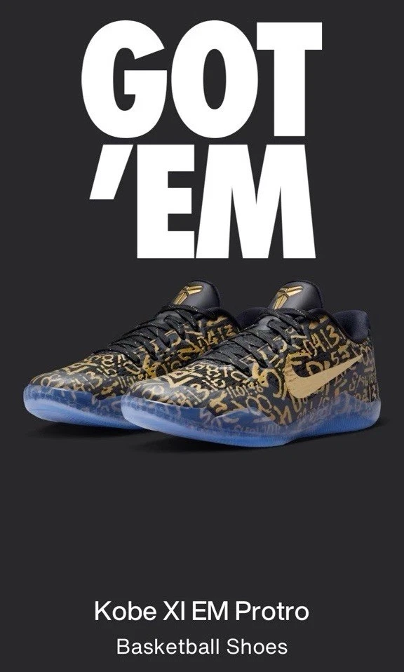 Nike Kobe 9 EM Protro Black Metallic Gold for Sale | Authenticity