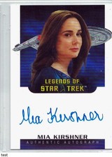 Star Trek Connections autograph card Legends Mia Kirshner