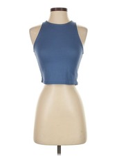 Live in the Moment Women Blue Tank Top XS